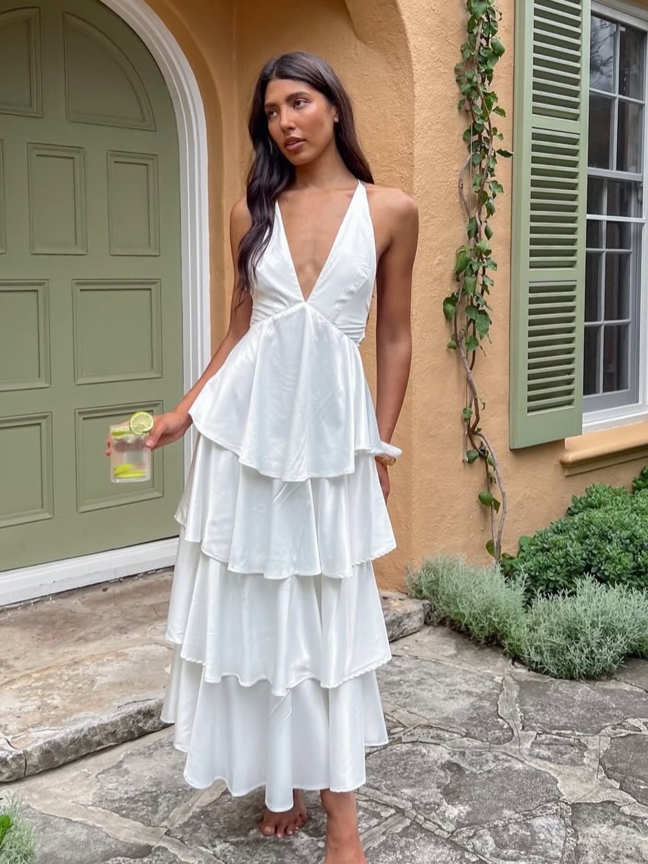 Catalina Tiered Ruffle Maxi