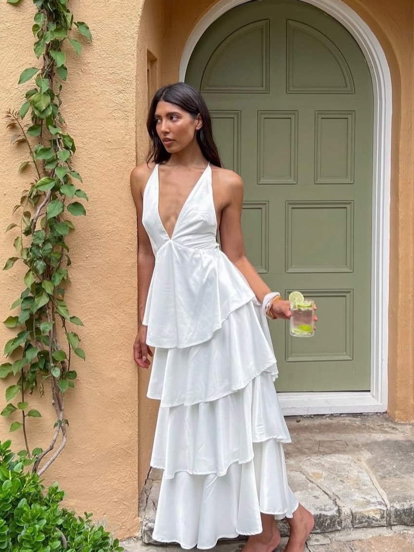 Catalina Tiered Ruffle Maxi